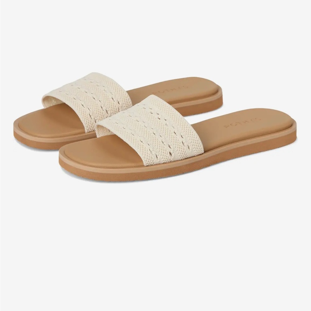 Rothy's Sandy Crochet Slide Sandals